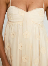 Sparks Fly Mini Dress Cream