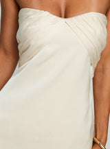 Irena Strapless Mini Dress Champagne