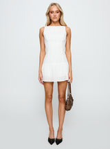 Veyla Frill Playsuit White