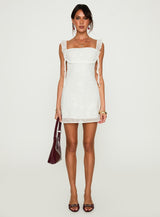 Lanai Mini Dress White Floral