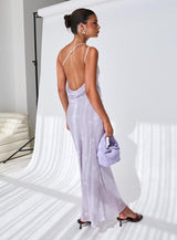 Jazmira One Shoulder Maxi Dress Lilac