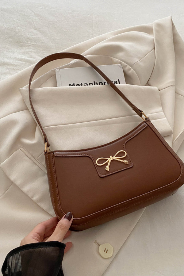 PREORDER: Baylor Bow Leather Shoulder Bag