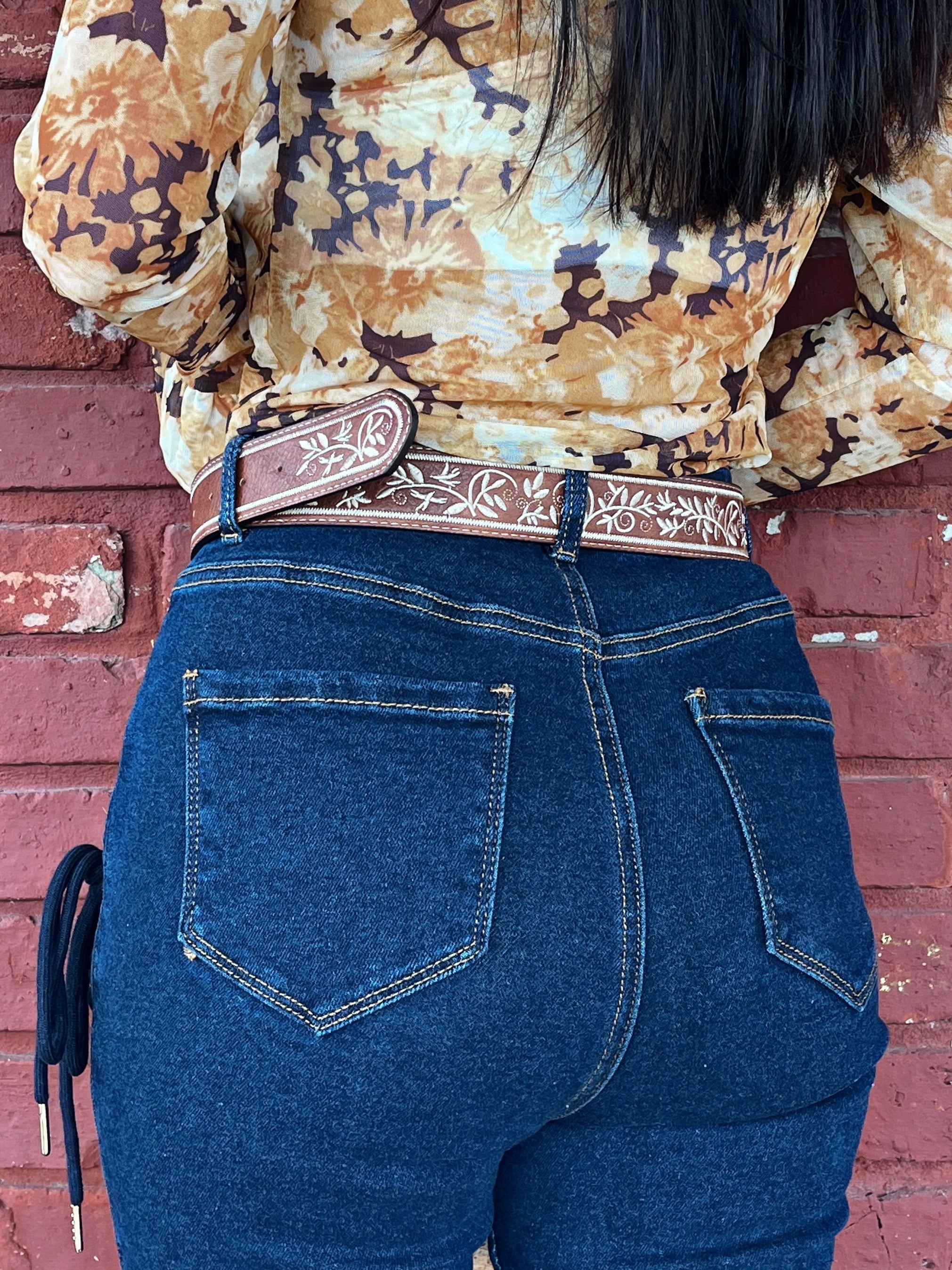 Wrapped in Flowers Embroidered Belt