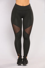 Mesh It Up Active Leggings - Black
