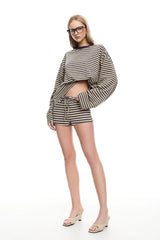 Kourt Bloomers Beige Stripe