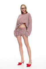 Kourt Bloomers Wine Stripe