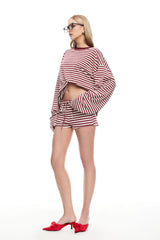 Kourt Bloomers Wine Stripe