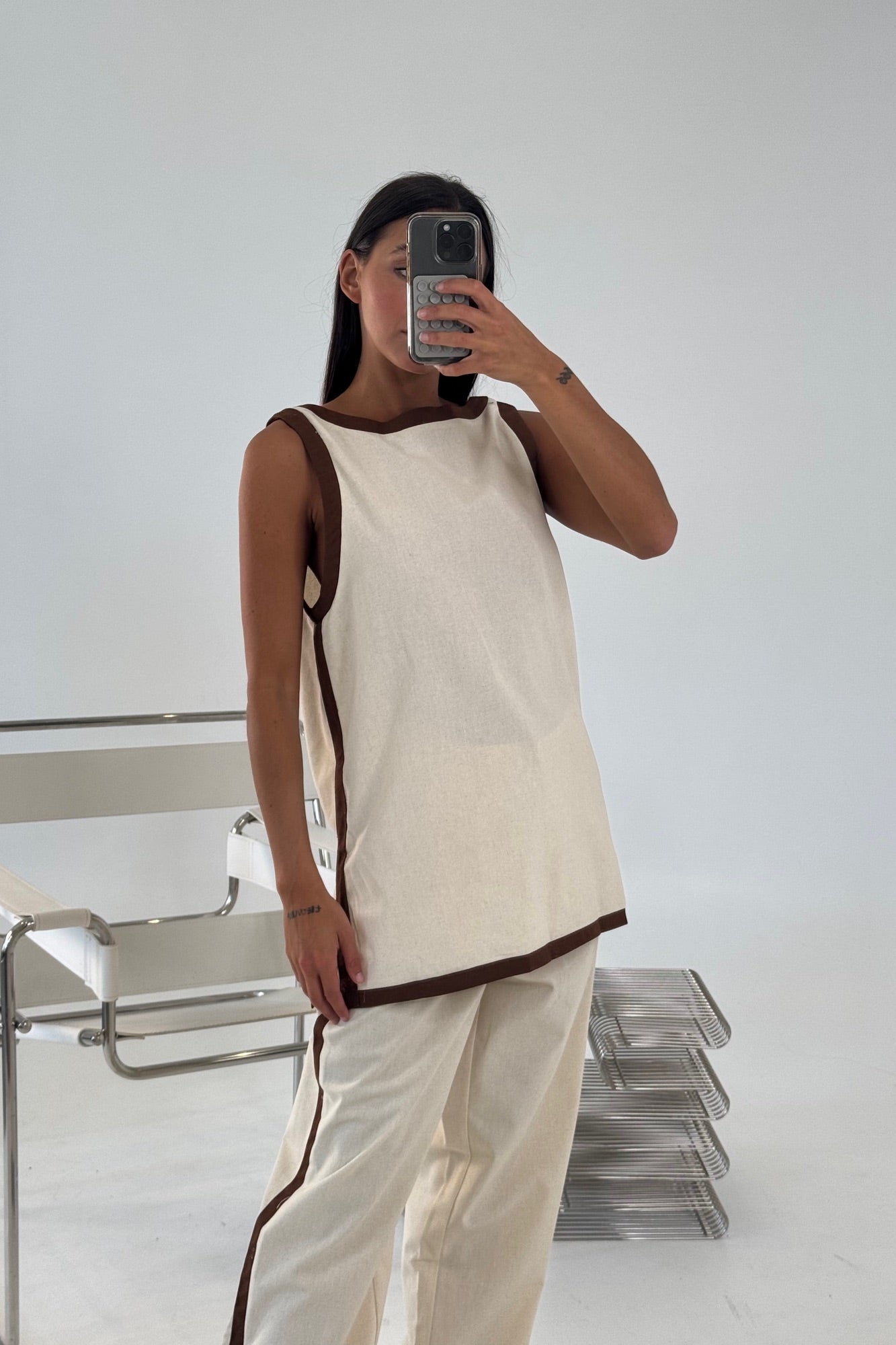 Pia Top Beige - FINAL SALE