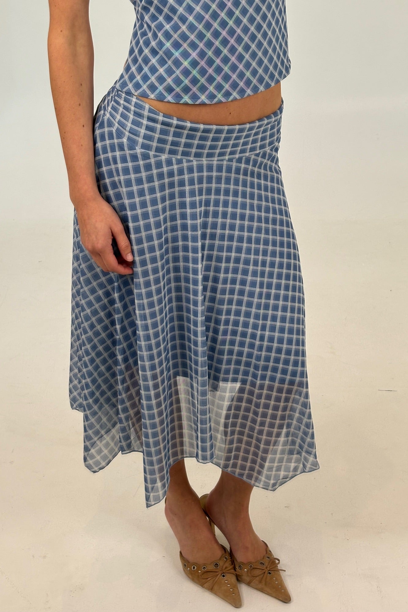Adeline Midi Skirt Blue
