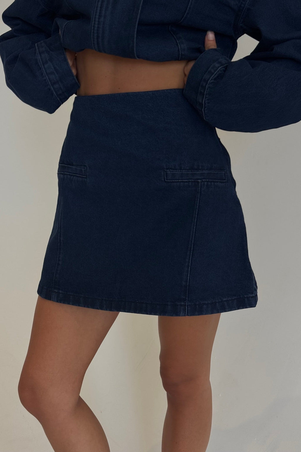 Evelyn Denim Skirt Indigo - FINAL SALE