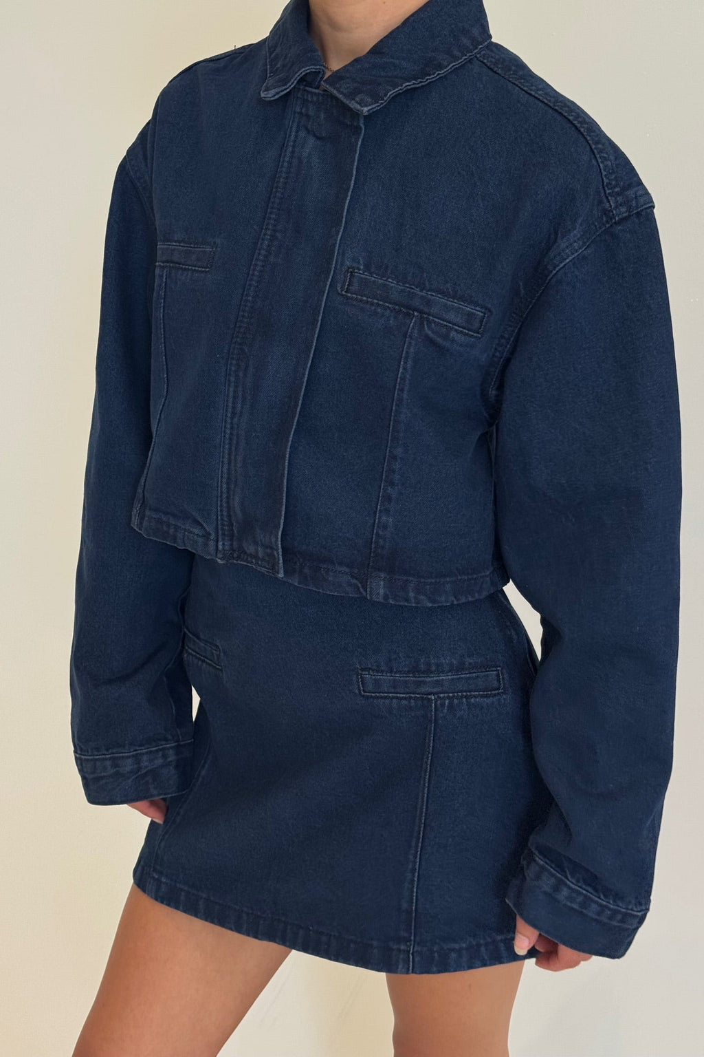 Evelyn Denim Jacket Indigo - FINAL SALE