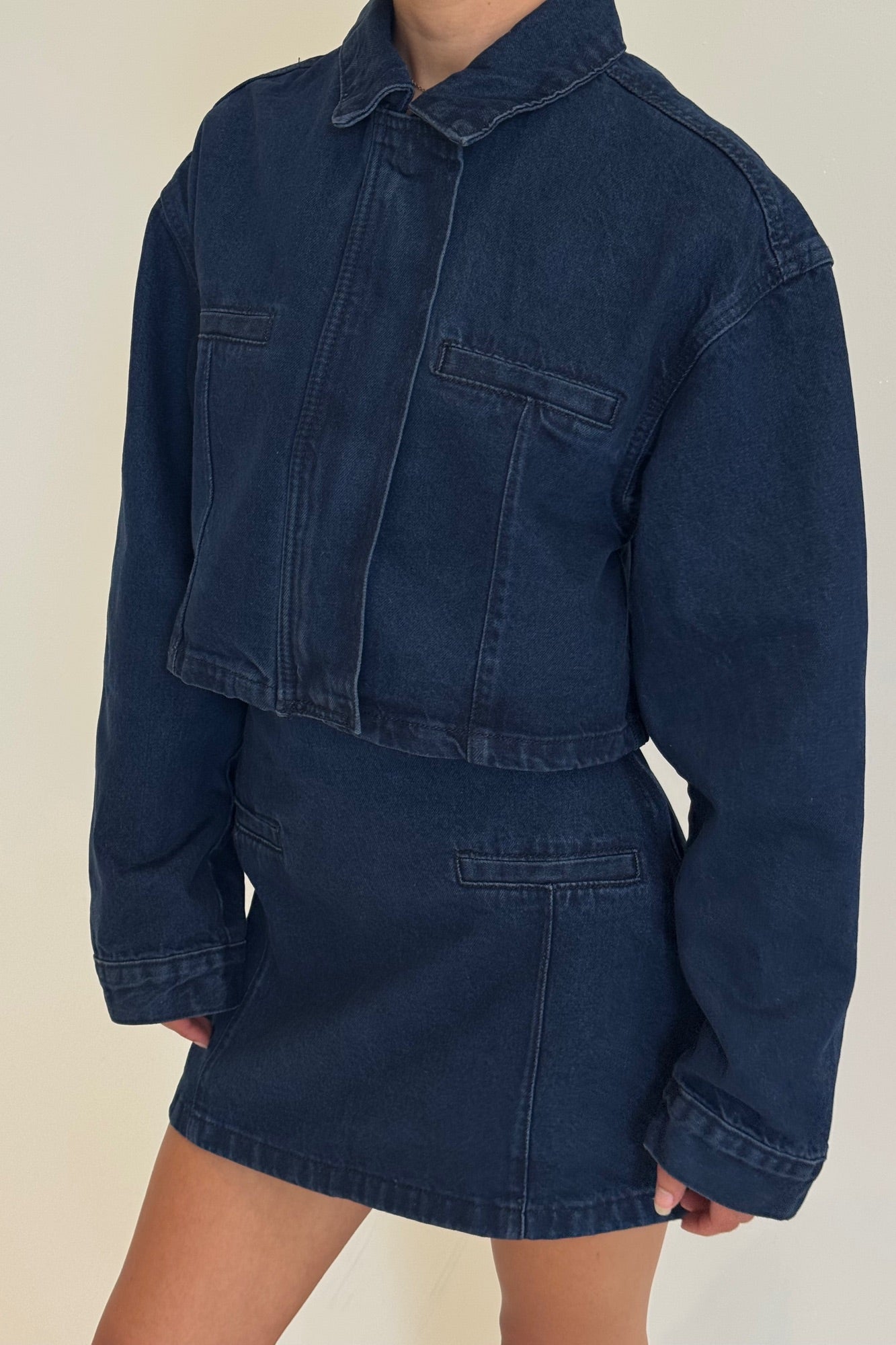 Evelyn Denim Jacket Indigo - FINAL SALE