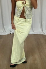 Summer Lace Skirt Lemon - FINAL SALE
