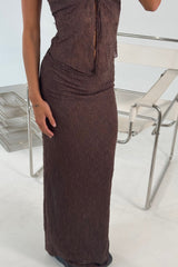 Summer Lace Skirt Chocolate - FINAL SALE