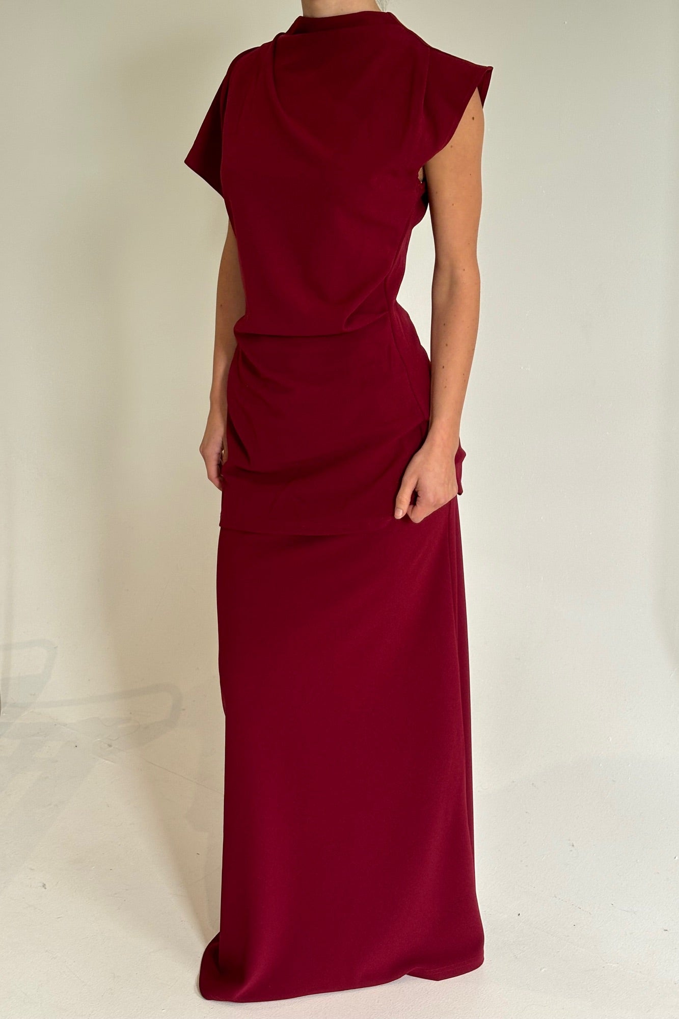 Bell Maxi Skirt Wine - FINAL SALE