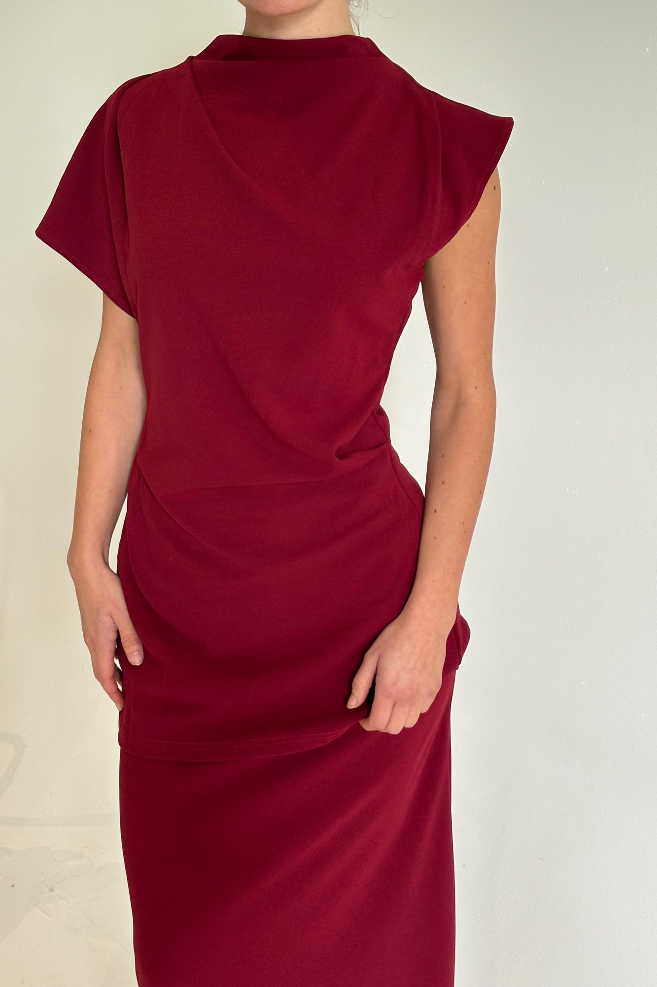 Bell Maxi Skirt Wine - FINAL SALE